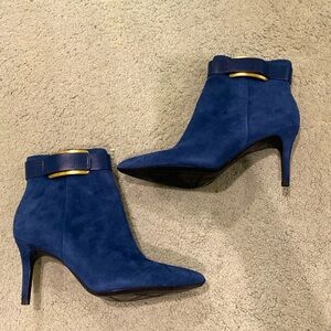 Calvin Klein authentic leather/suede bootie